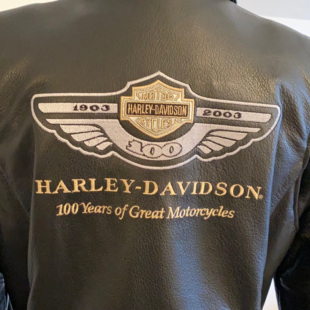 Harley-Davidson Women’s 100th Anniversary Leather Jacket size small